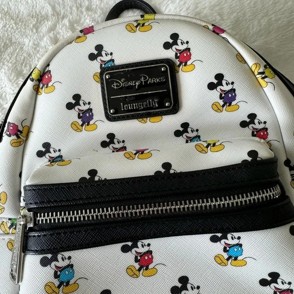 Disney Loungefly Multi-Color/Rainbow Mickey mini Backpack - Picture 6 of 7